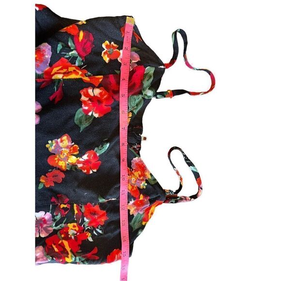 Wet seal flowy floral mini dress cut out elastic bondage straps small - Picture 4 of 5